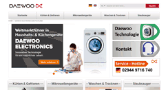 Desktop Screenshot of daewoo-electronics.de