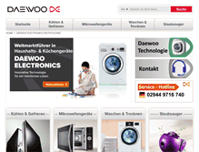Tablet Screenshot of daewoo-electronics.de